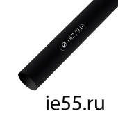 Термоусадочная трубка d. 18,0 черная (50 м./уп)
